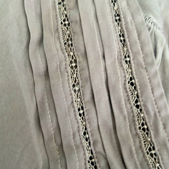 Mustard Seed Taupe V-Neck Blouse - Picture 7 of 7